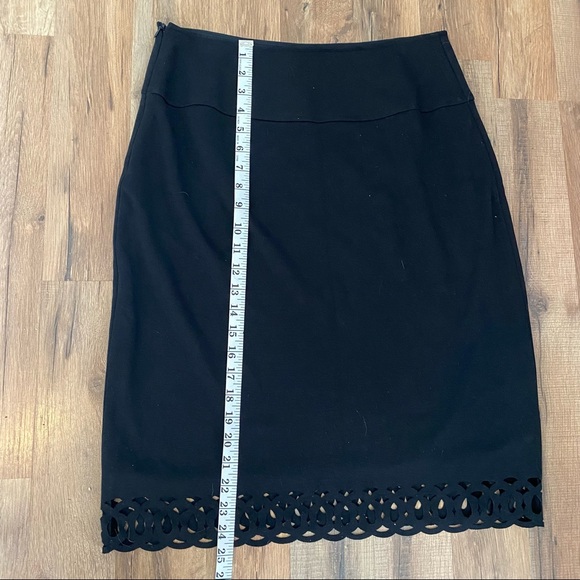 Peck & Peck Collection Black Pencil Skirt 10 - Picture 8 of 9